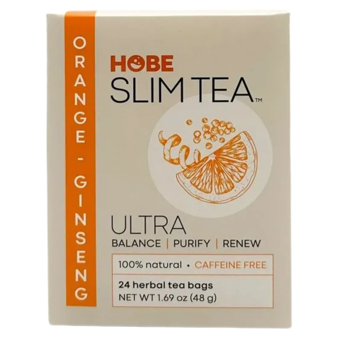 Hobe Labs Ultra Slim Tea Orange Spice Tea Bags, 24 Ea